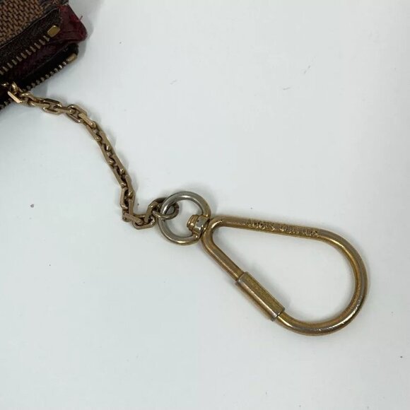 Auth LOUIS VUITTON N63094 Damier Pochette cle Wallet Key Chain coin purse - Picture 6 of 13